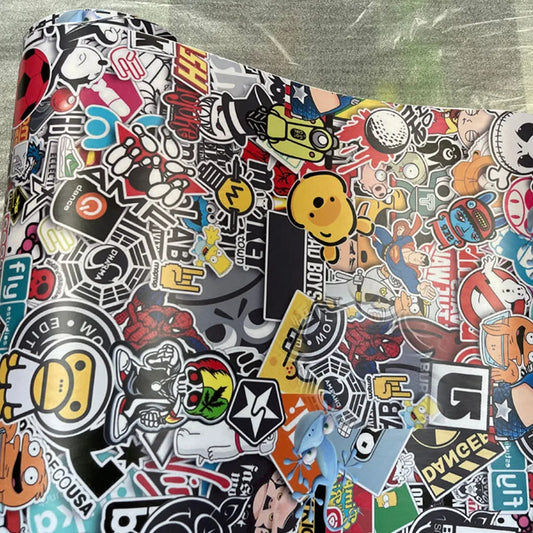 Graffiti Sticker Bomb Car Wrap Vinyl Film