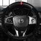 38cm Carbon Fiber Leather Car Steering Wheel Cover