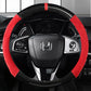 38cm Carbon Fiber Leather Car Steering Wheel Cover