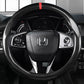38cm Carbon Fiber Leather Car Steering Wheel Cover