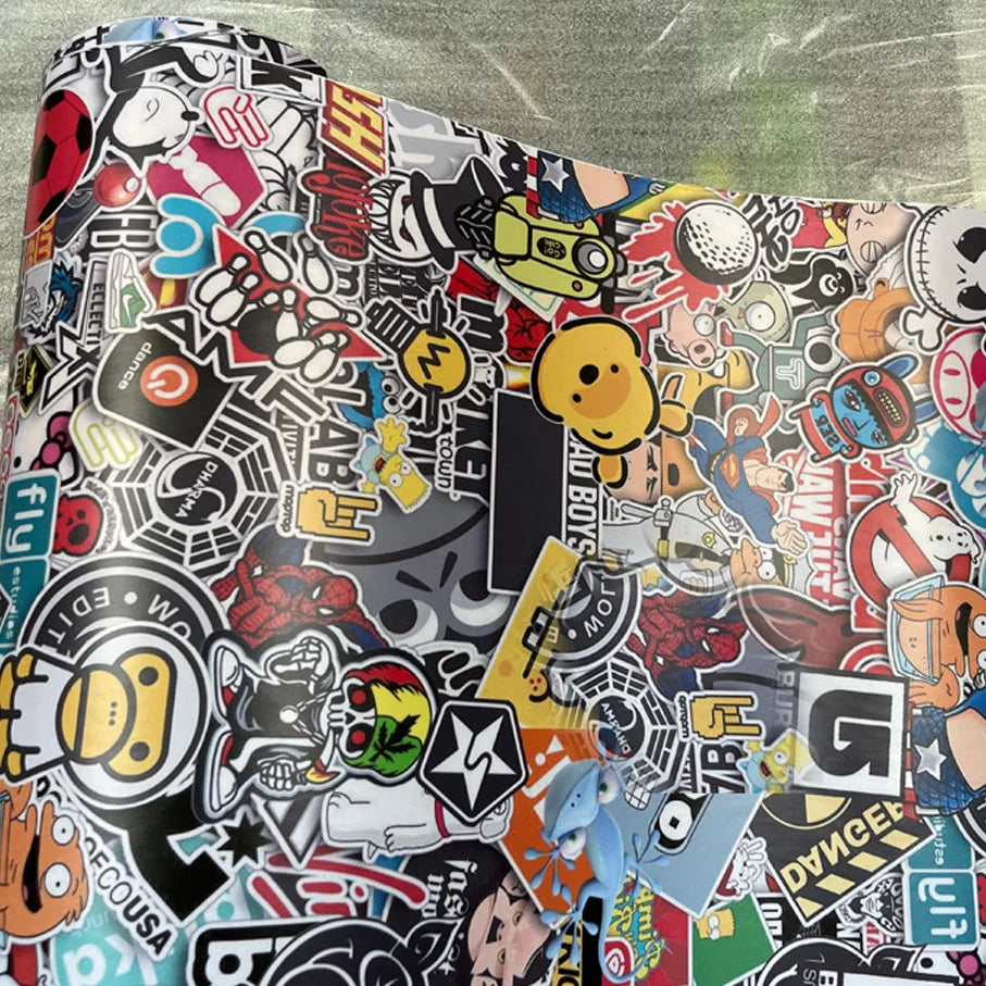 Graffiti Sticker Bomb Car Wrap Vinyl Film