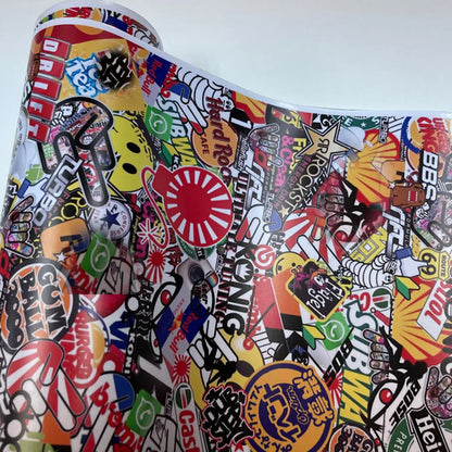 Graffiti Sticker Bomb Car Wrap Vinyl Film