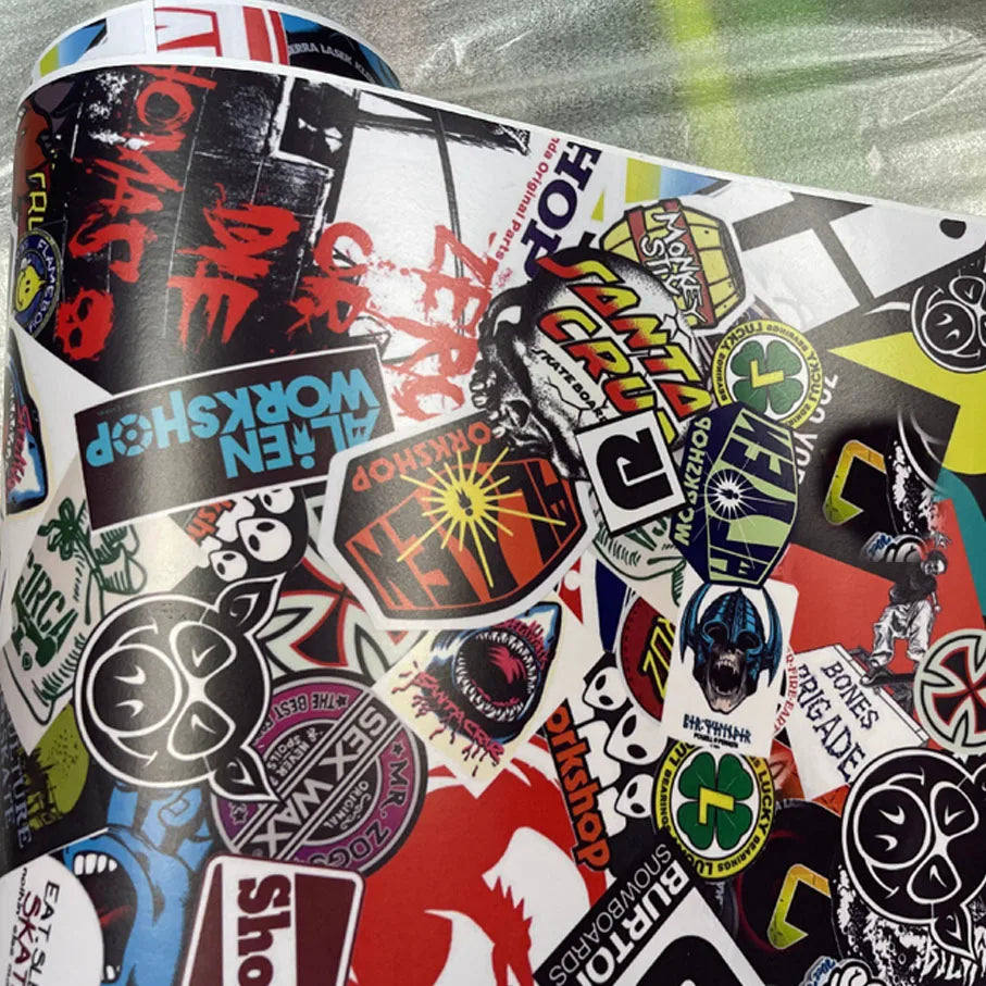 Graffiti Sticker Bomb Car Wrap Vinyl Film